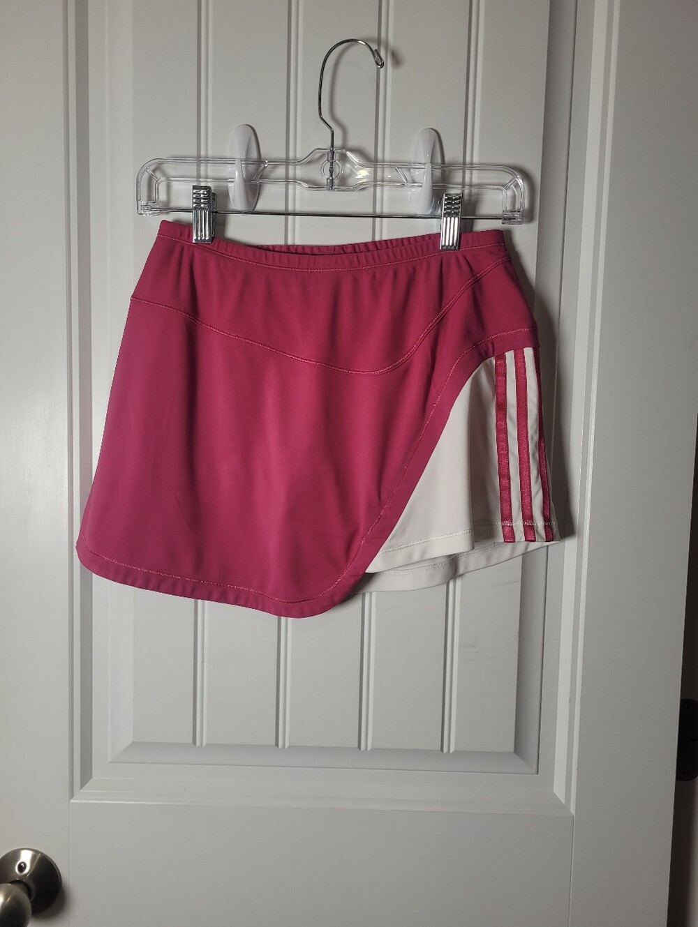 Adidas Hot Pink Athletic Golf/Tennis Skort with White Side Panel